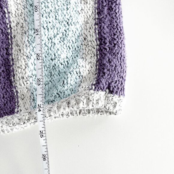 TNA Women's Boho Sweater Baja Hoodie Pullover Knitted Stripe Multicolor Size XS - Picture 8 of 8